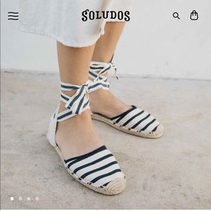 LIKE NEW Soludos Classic Striped Sandal